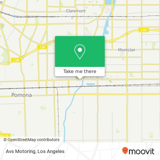 Mapa de Avs Motoring, 4015 Holt Blvd Montclair, CA 91763