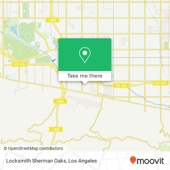 Mapa de Locksmith Sherman Oaks