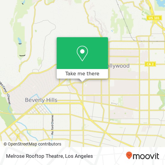 Melrose Rooftop Theatre map