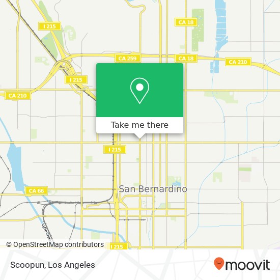 Mapa de Scoopun, N E St San Bernardino, CA 92405