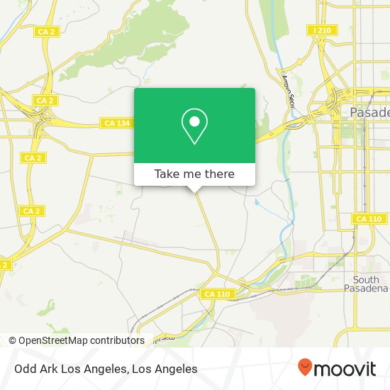 Mapa de Odd Ark Los Angeles