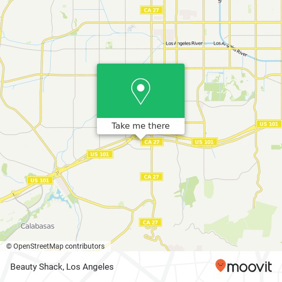 Mapa de Beauty Shack, 22140 Ventura Blvd Woodland Hills, CA 91364