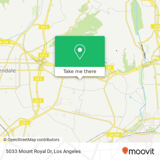 Mapa de 5033 Mount Royal Dr