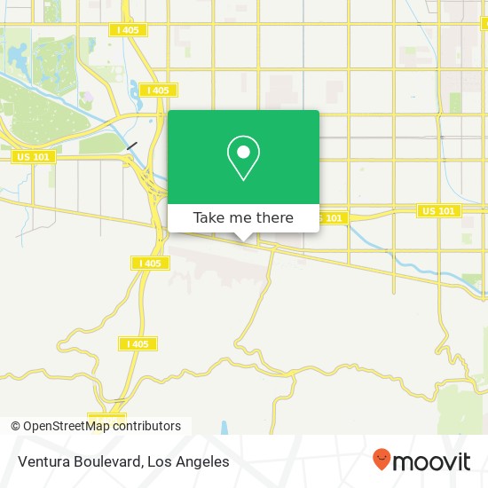 Mapa de Ventura Boulevard