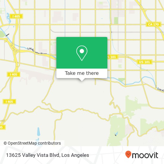 Mapa de 13625 Valley Vista Blvd