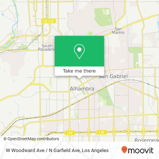 Mapa de W Woodward Ave / N Garfield Ave