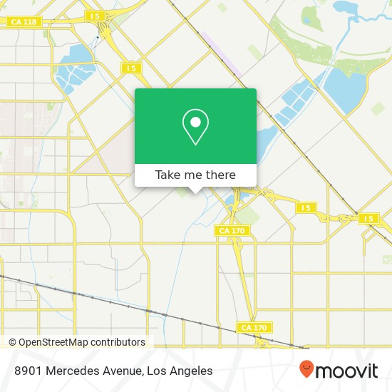 8901 Mercedes Avenue map