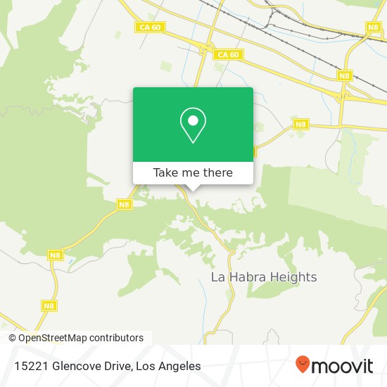 15221 Glencove Drive map