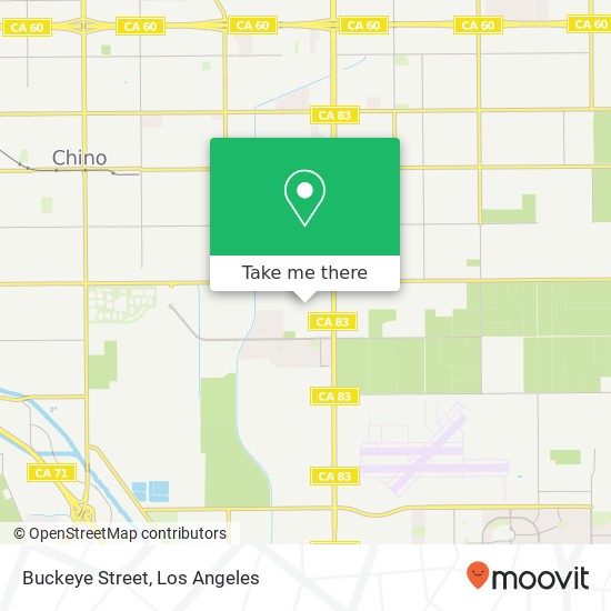 Buckeye Street map