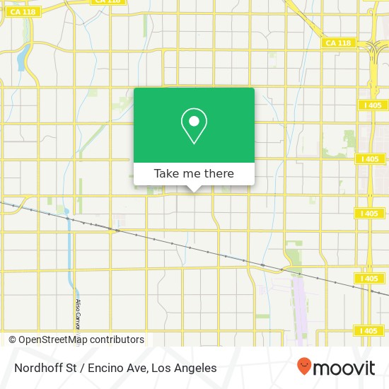 Nordhoff St / Encino Ave map