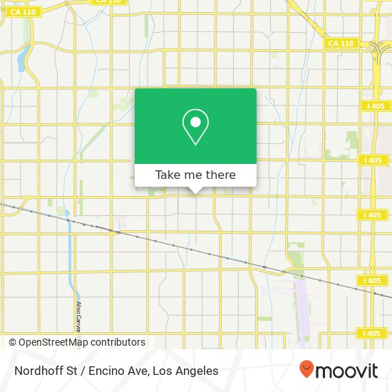 Mapa de Nordhoff St / Encino Ave