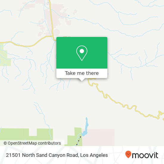 21501 North Sand Canyon Road map