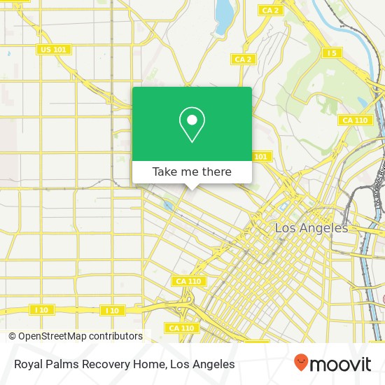 Royal Palms Recovery Home map