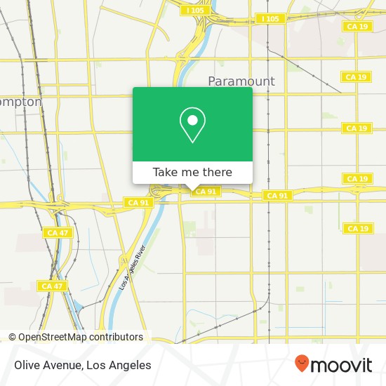 Mapa de Olive Avenue
