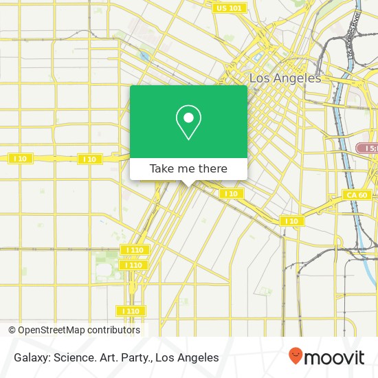 Galaxy: Science. Art. Party. map