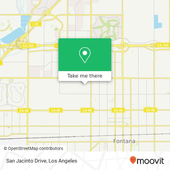 Mapa de San Jacinto Drive