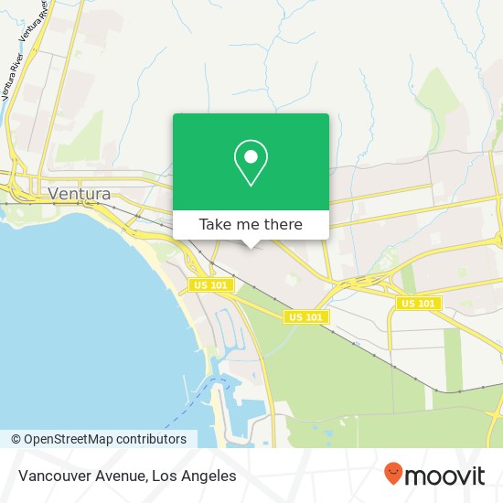 Mapa de Vancouver Avenue