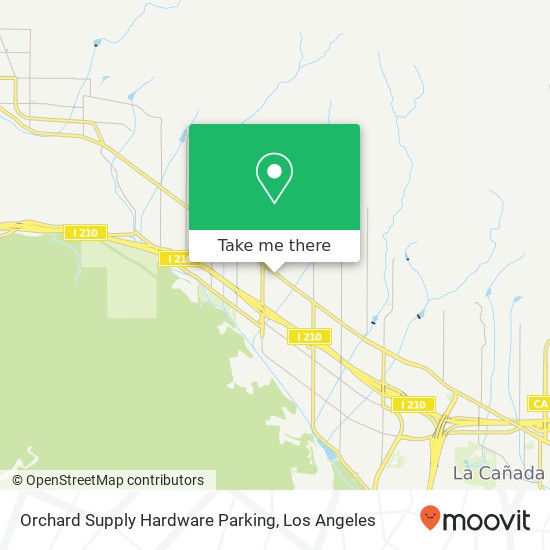 Mapa de Orchard Supply Hardware Parking