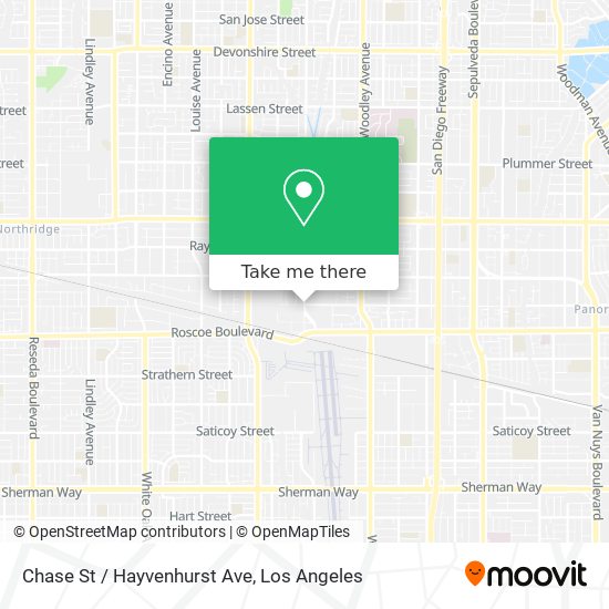 Chase St / Hayvenhurst Ave map