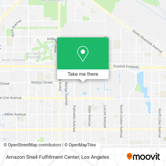 Amazon Sna4 Fulfillment Center map