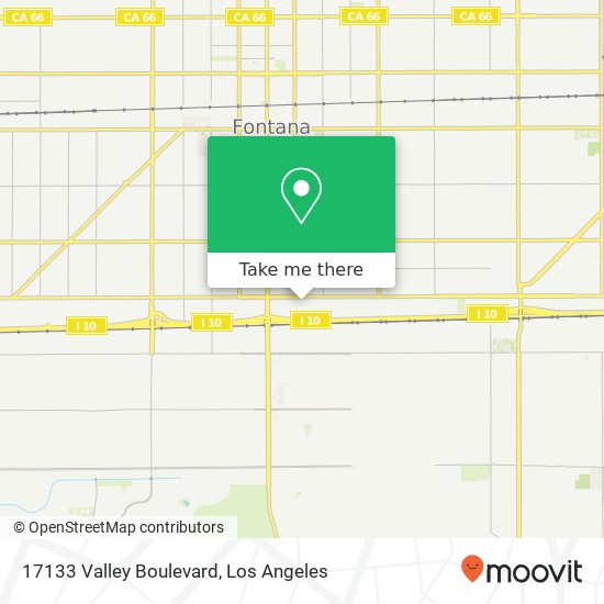 17133 Valley Boulevard map