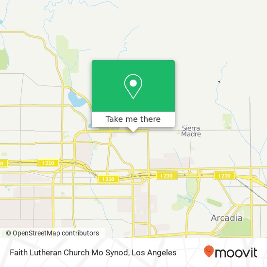 Faith Lutheran Church Mo Synod map