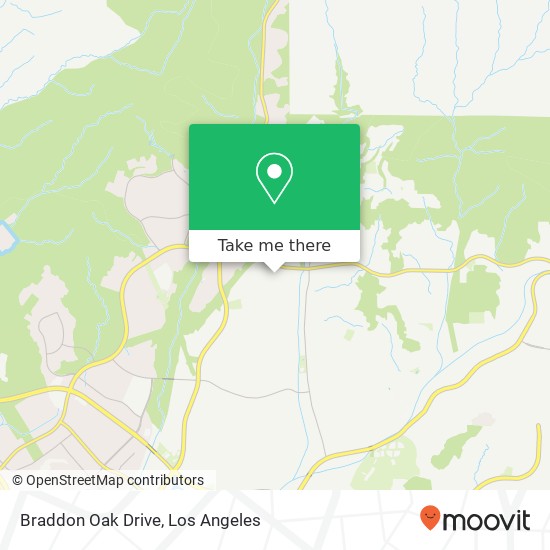 Mapa de Braddon Oak Drive