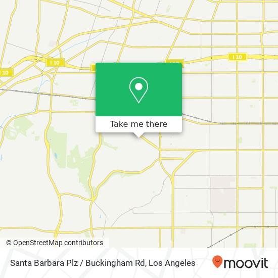 Santa Barbara Plz / Buckingham Rd map