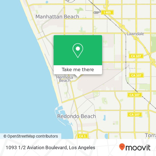 1093 1/2 Aviation Boulevard map