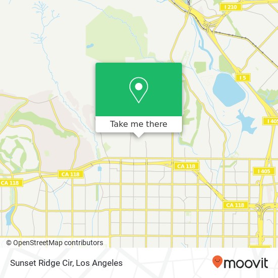 Sunset Ridge Cir map