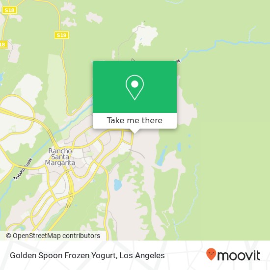 Mapa de Golden Spoon Frozen Yogurt