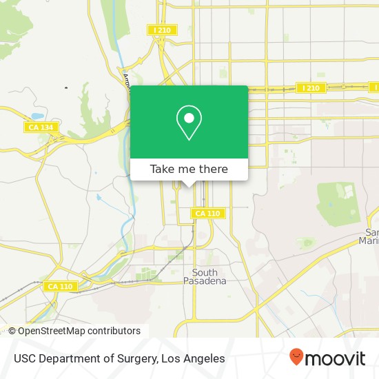 Mapa de USC Department of Surgery