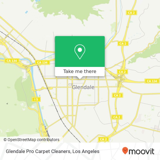 Mapa de Glendale Pro Carpet Cleaners