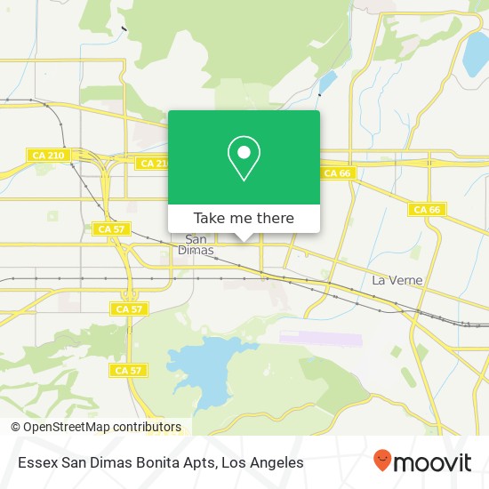 Mapa de Essex San Dimas Bonita Apts