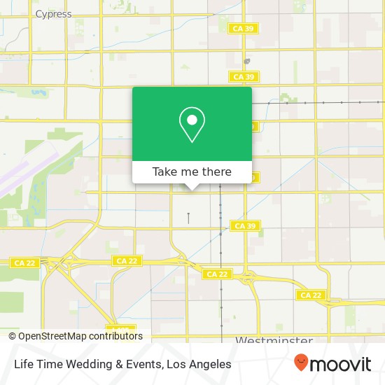 Life Time Wedding & Events map