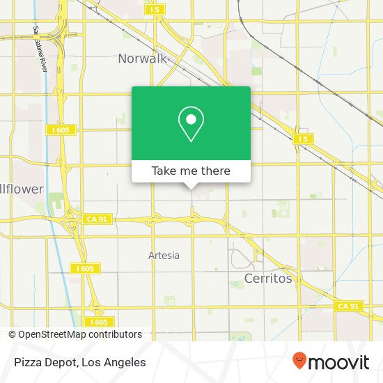 Pizza Depot map