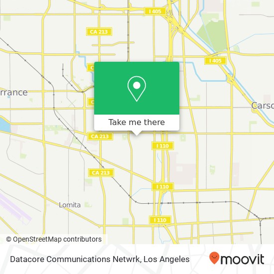 Mapa de Datacore Communications Netwrk