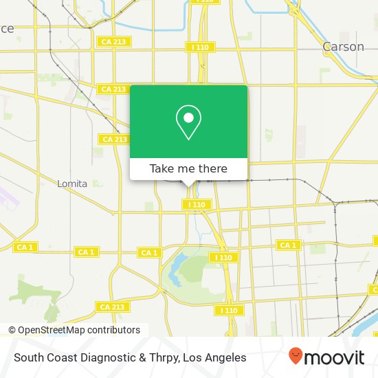 Mapa de South Coast Diagnostic & Thrpy