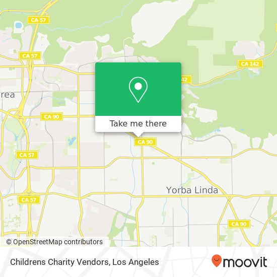 Childrens Charity Vendors map