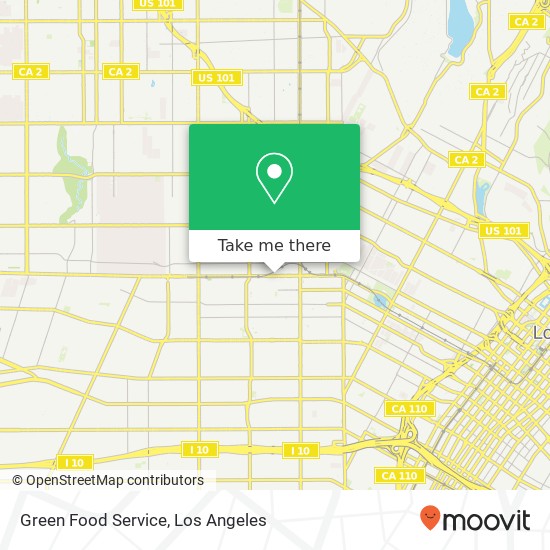 Green Food Service map