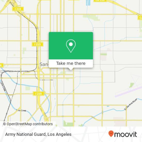 Mapa de Army National Guard