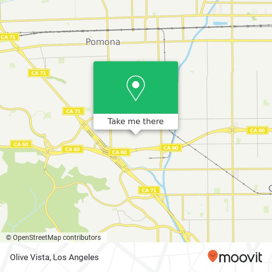Mapa de Olive Vista