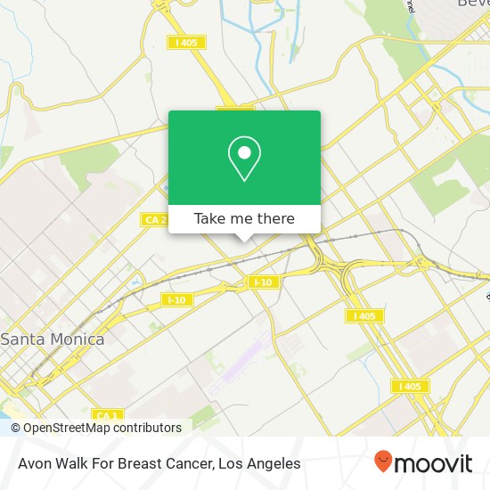 Mapa de Avon Walk For Breast Cancer