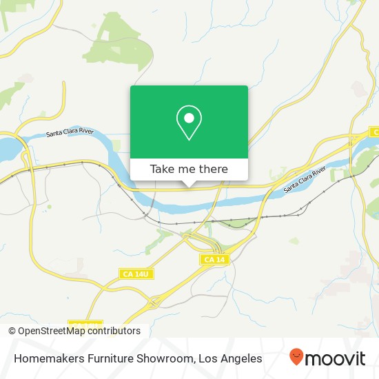 Homemakers Furniture Showroom map