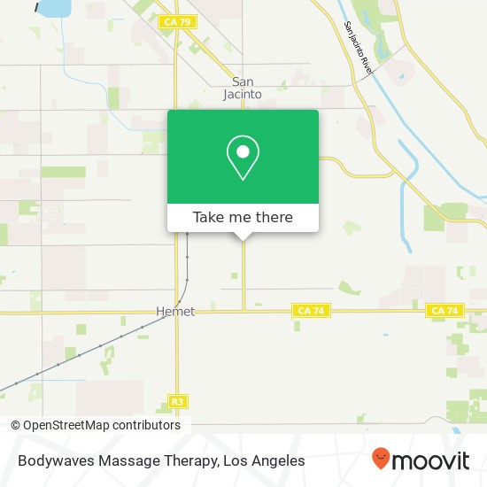 Mapa de Bodywaves Massage Therapy
