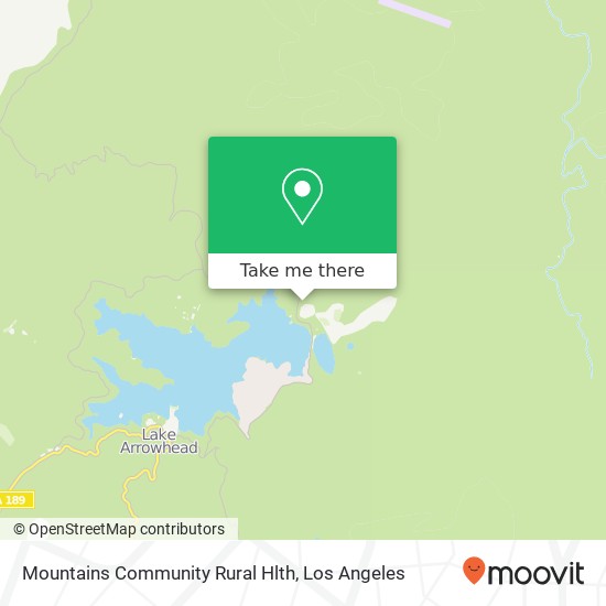 Mapa de Mountains Community Rural Hlth