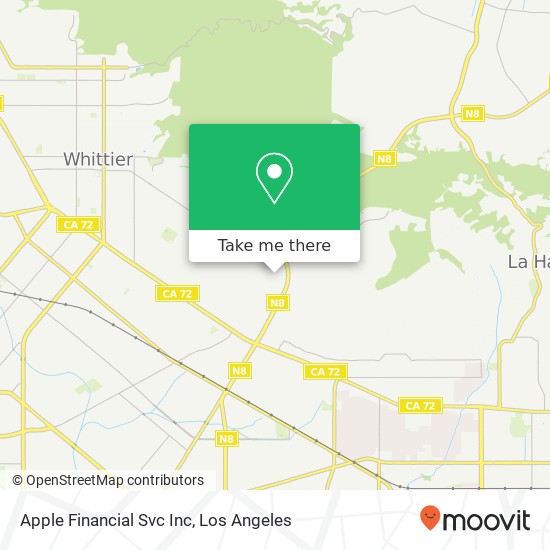 Apple Financial Svc Inc map