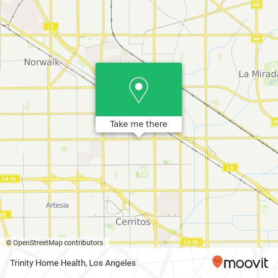 Trinity Home Health map