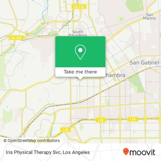 Iris Physical Therapy Svc map