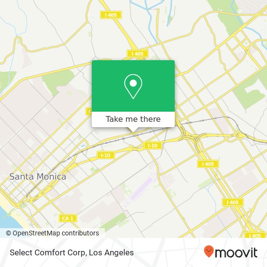 Mapa de Select Comfort Corp